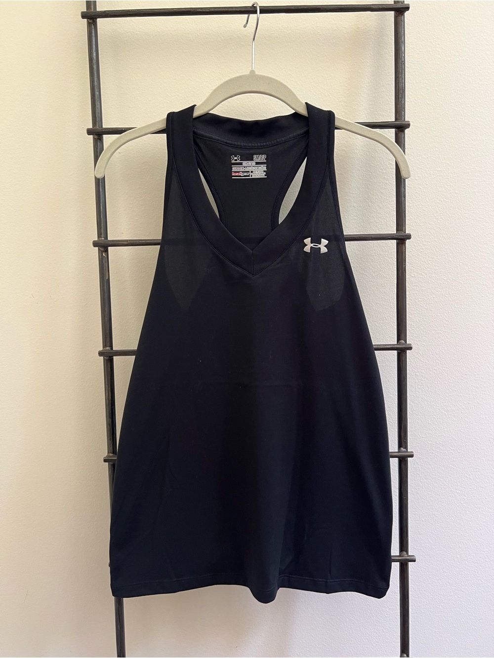 Under Armour Black Racerback V-Neck Tank Top
